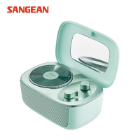 山进(SANGEAN)PANDORA 潘多拉无线蓝牙音箱低音炮迷你小音响一体收音机户外便携式复古可爱少女唱机 蓝色