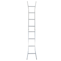 兴航发 铝合金铆压折叠梯 1M 铝合金梯子加厚折叠梯 多功能梯子升降梯工程梯 按把销售(H)