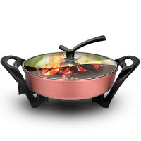 企购优品万利达多功能电热锅 多用途锅电火锅电烤锅 4L鸳鸯锅