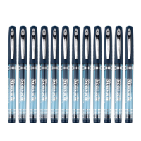 宝克(BAOKE)PC988 0.5mm半针管大容量医生处方笔签字笔 蓝黑色 12支/盒