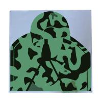 训练器材CS射击训练用靶纸 迷彩胸型靶纸