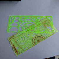 新款81合成军指挥尺81尺八一尺军事用标图尺绘图模板尺总参配发