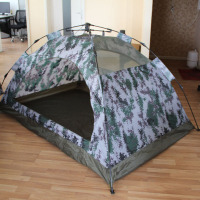 户外探险帐篷2秒速开双人双层帐篷全自动防雨户外露营野营帐篷