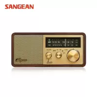 山进(SANGEAN)WR-11BT BLUS 布鲁斯 胡桃木 新款家用复古蓝牙音箱无线音响 大音量低音炮
