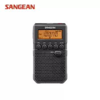 山进 SANGEAN DT-800C 收音机老人迷你便携半导体闹钟充电数字调频 黑色