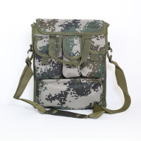 干部理论学习包 时尚箱包夏季军迷单肩包男军绿数码迷彩挎包背包
