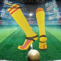 星加坊足球运动袜子男女袜跑步袜黄色001Y