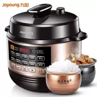 九阳 (Joyoung) 电压力锅5L家用压力煲智能预约电高压锅电饭煲一键排 金色Y-60C81(6L容量)