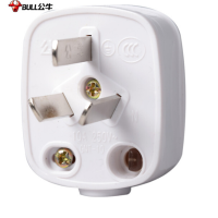 公牛（BULL） GNT-10 10A250V 单相三极可拆插头 插头 5个装