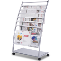 得力9303报刊架海量型（灰色）