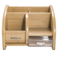 金隆兴 C2037木质笔筒（竹色/红木色）