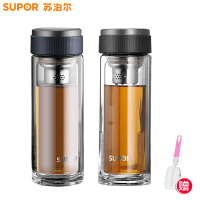 苏泊尔双层透明玻璃杯KC33DV10 280ml