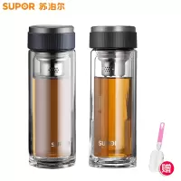 苏泊尔双层透明玻璃杯KC33DV10 330ml