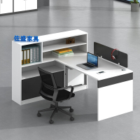佐盛办公桌现代简约桌椅屏风隔断职员桌员工桌电脑桌工作位卡座 单人位(左边柜)