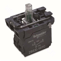 施耐德 Schneider Electric XB5系列-红色带灯底座24V AC/DC+1NO触点模块(10个起订)