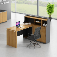 佐盛办公桌现代简约桌椅屏风隔断职员桌员工桌电脑桌工作位卡座 单人位（右边柜）