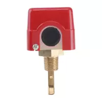 伊莱科 (ELECALL)靶式流量开关 4分 红色 流量控制器插入水流开关流量计液位 HFS-15