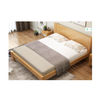 A家家具 BC001 双人床 实木框架北欧架子床卧室家具1.8米床