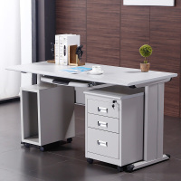 佐盛钢架办公桌工作台电脑桌财务桌职员桌写字台 160*70款式7