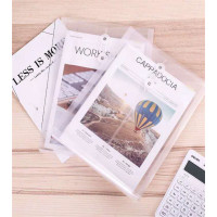 得力5511透明线扣式文件袋12个/包