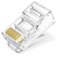 中云智创 RJ458P8C02 超六类水晶头非屏蔽3U镀金 100只/件 2件装(单位:件)