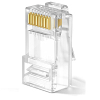 中云智创RJ458P8C01 千兆网络网线水晶头非屏蔽 超六类RJ45水晶头 50只/件 (单位:件)