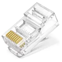中云智创 RJ458P8C03 超五类水晶头非屏蔽 50U镀金 100个/件 4件装(单位:件)