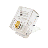 中云智创 RJ116P2C02 6P2C电话语音水晶头3U镀金 100个/件 10件装(单位:件)