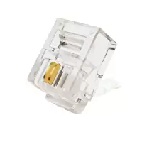 中云智创 RJ116P2C01 6P2C电话语音水晶头50U镀金 100个/件 6件装(单位:件)