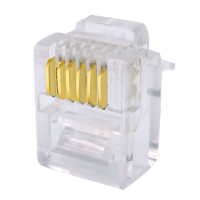 中云智创 RJ126P6C01 6P6C电话语音水晶头50U镀金 100个/件 2件装(单位:件)