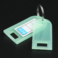 优简 钥匙牌挂牌可标记塑料号码牌10个/盒 整盒装