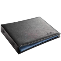 齐心 480枚大容量商务名片册/二段八格名片册/黑色(单位:本)