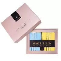金号(KING SHORE) 爱丁堡婴幼儿系列毛巾(HY1169双条礼盒装天窗版 )2盒装