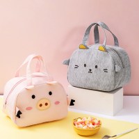 MINISO/名创优品可爱猫咪猪猪动物造型便当袋款式颜色随机发