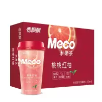 香飘飘奶茶 Meco蜜谷果汁茶 桃桃红柚口味400ml 15杯 即饮饮料
