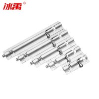 BYJZ-1150 不锈钢插销 防盗门栓插销 不锈钢门栓门扣防盗门插销 2寸 10个(六角头把手款)