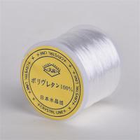 进口扁形水晶手串绳弹力线穿手链的皮筋绳松紧线蜜蜡石榴石线50米/卷