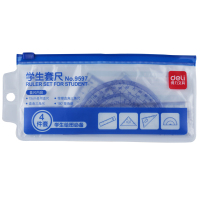 得力9597多规格透明套尺 10套装(单位:套)(BY)