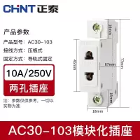 正泰 AC30-103 高级电器附件 插座箱配电二三插(H)