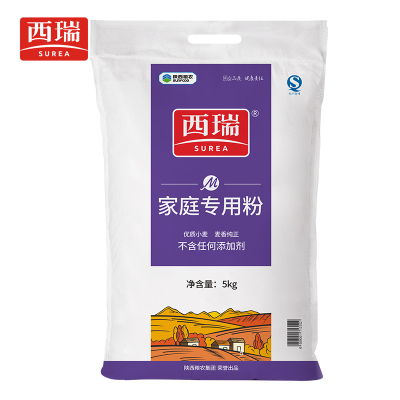 西瑞优质家庭专用小麦粉5kg 面条包子馒头通用粉