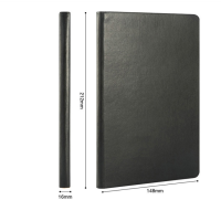 史泰博 平装仿皮笔记本 25K,80页 黑色 按本销售(H)