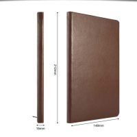 史泰博 平装仿皮笔记本 25K,80页 棕色 按本销售(H)