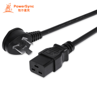 包尔星克UPS大型服务器16A国标三插转C19不断电PDU电源线0.5~5米