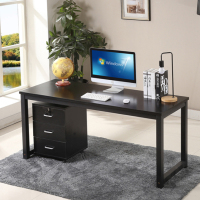 群兴俊达 DNZ-012 黑色 1000*600*740mm 电脑桌书桌加宽台式家用现代简约简易办公桌写字桌子