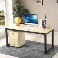 群兴俊达 DNZ-022 浅黄色 1000*600*740mm 电脑桌书桌加宽台式家用现代简约简易办公桌写字桌子
