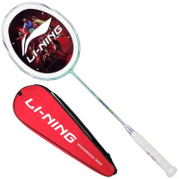 李宁 LI-NING 初中级进阶全碳素羽毛球拍单拍 HC1900 青色(已穿线)