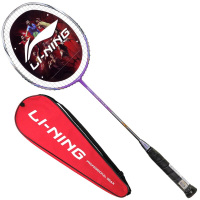 李宁 LI-NING 初中级进阶全碳素羽毛球拍单拍 HC1900 紫色(已穿线)