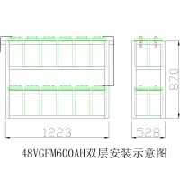 企购优品 48V600AH蓄电池架