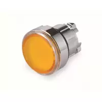 施耐德 Schneider Electric ZB4BA58 弹簧复位按钮头(无标志),平头透明盖(可插入标签),黄色