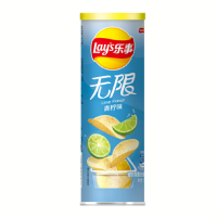 乐事无限薯片 零食 休闲食品 青柠味 104g 膨化食品